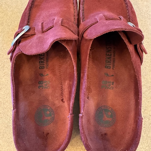 Birkenstock | Buckley | Burgundy Suede | 38 Narrow - Picture 3 of 5